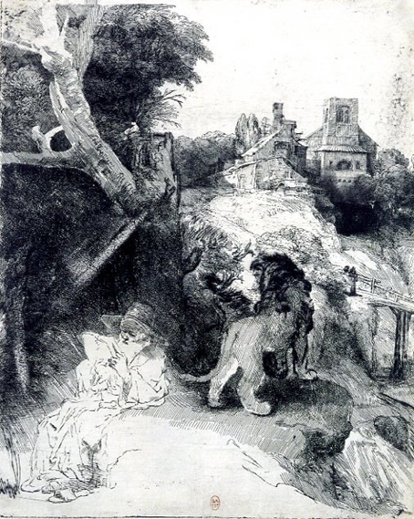 St Jerome lisant